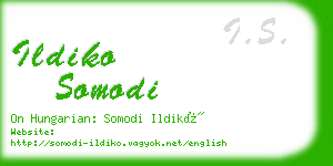 ildiko somodi business card